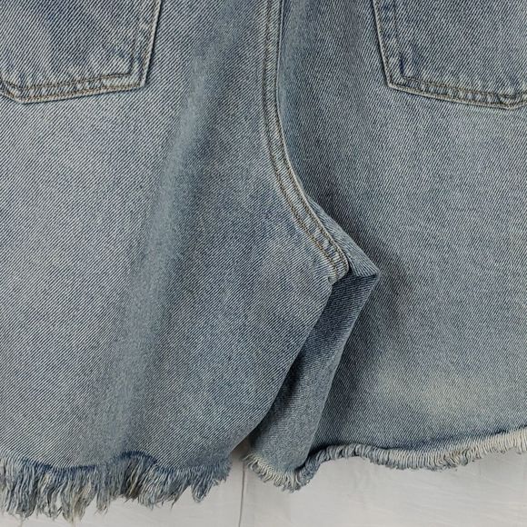 Wild Fable Women's 12 Blue Jeans High Rise Bermuda Shorts - Picture 11 of 15